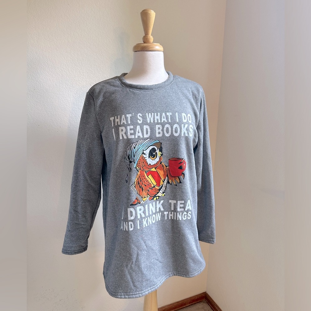 Owl fuzzy sweatshirt